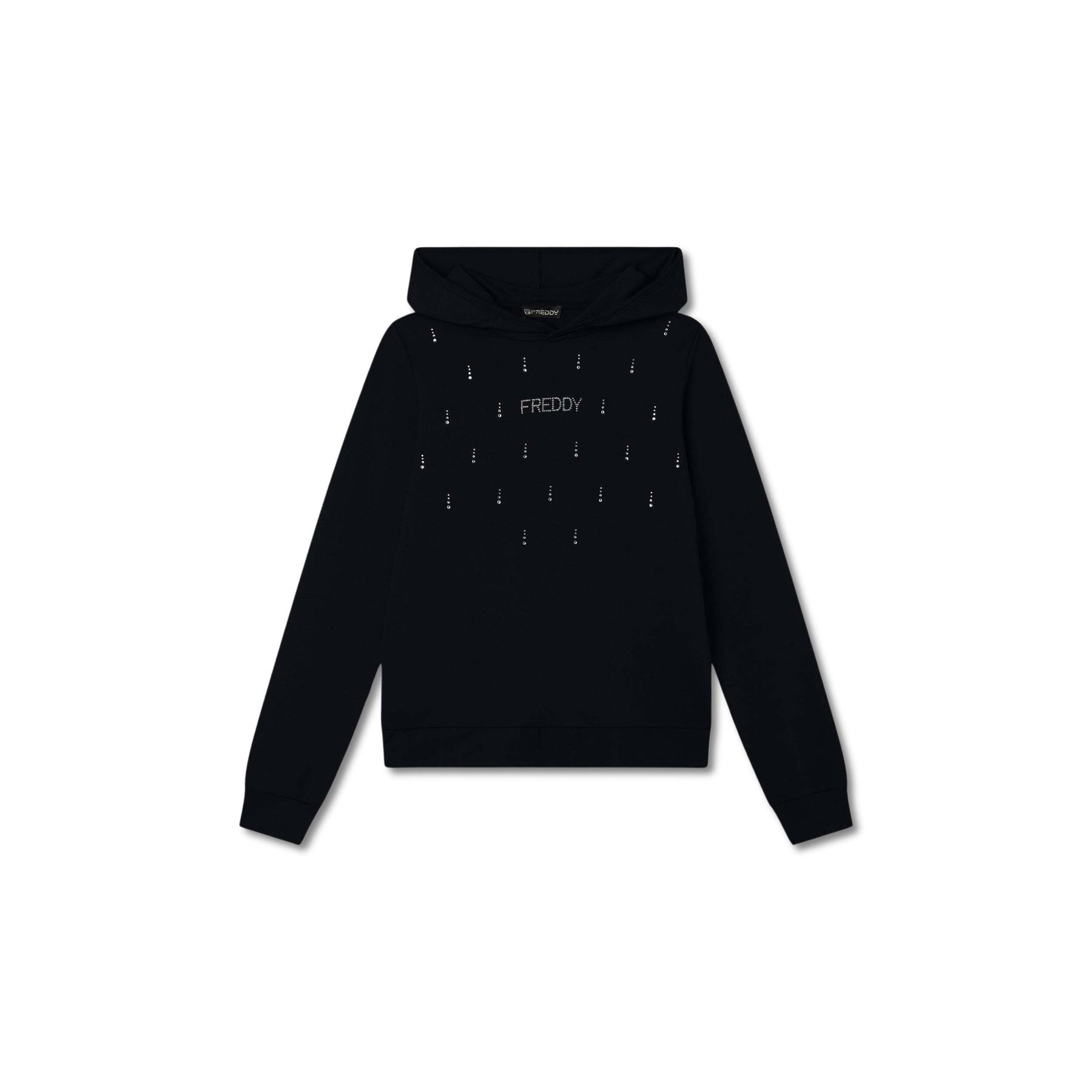 8034170195428 - Sweatshirt mit kleinem Logo aus French Terry für Frauen Freddy 8034170195428 - Sweatshirt mit kleinem Logo aus French Terry für Frauen Freddy