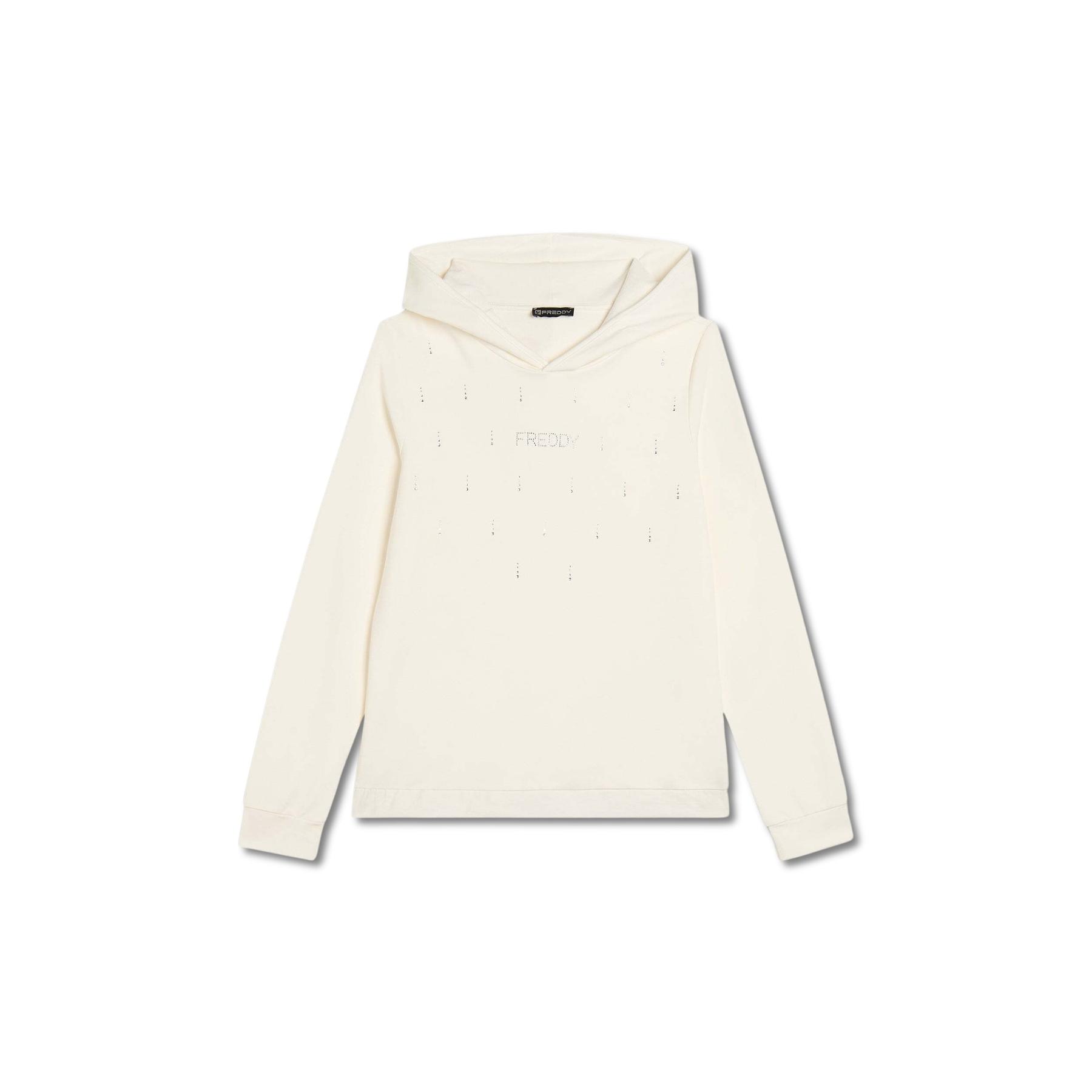8034170195534 - Sweatshirt mit kleinem Logo aus French Terry für Frauen Freddy 8034170195534 - Sweatshirt mit kleinem Logo aus French Terry für Frauen Freddy