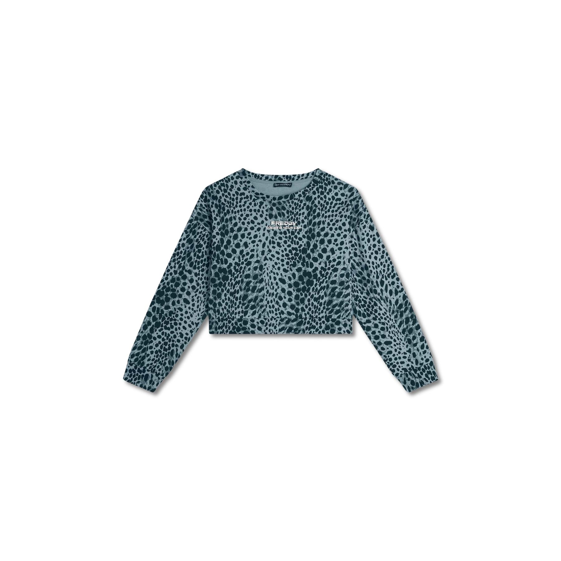 8034170117413 - Kurze French Terry Sweatshirt für Frauen Freddy 8034170117413 - Kurze French Terry Sweatshirt für Frauen Freddy