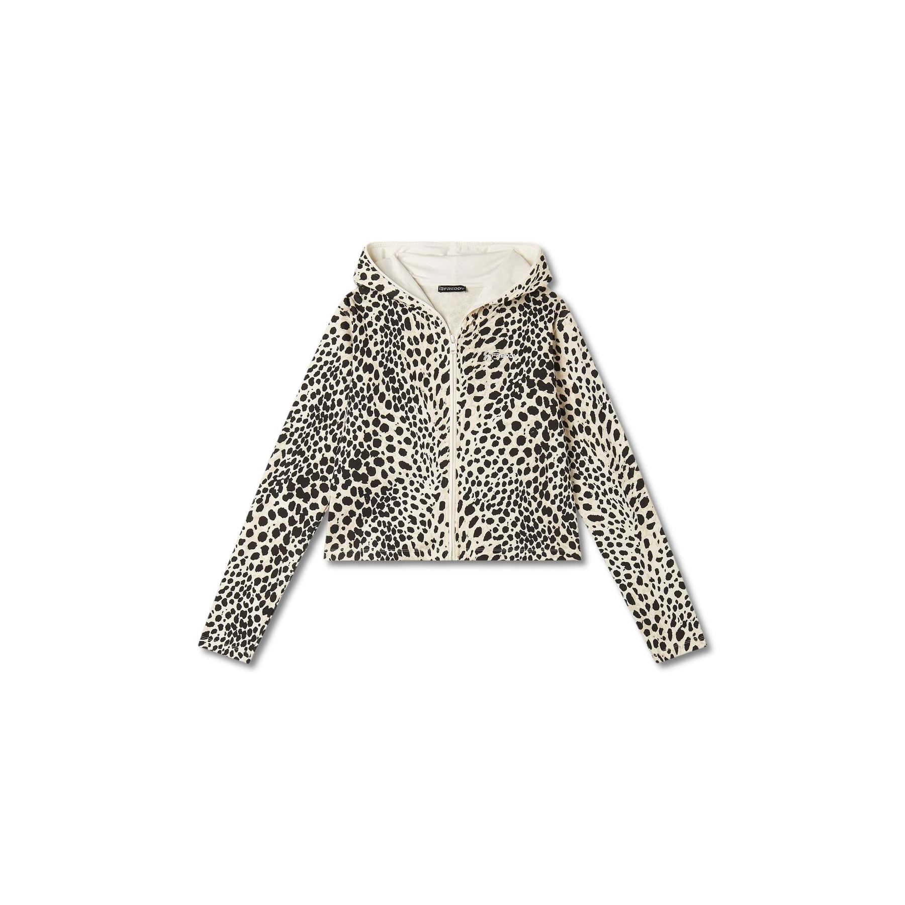 8034170117451 - Damen Kapuzensweatshirt mit durchgehendem Reißverschluss aus French Terry Freddy 8034170117451 - Damen Kapuzensweatshirt mit durchgehendem Reißverschluss aus French Terry Freddy