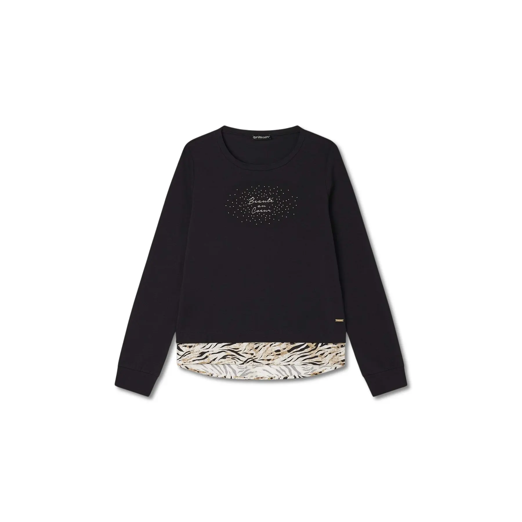 8034170088980 - Damen Sweatshirt mit Bluse Freddy 8034170088980 - Damen Sweatshirt mit Bluse Freddy