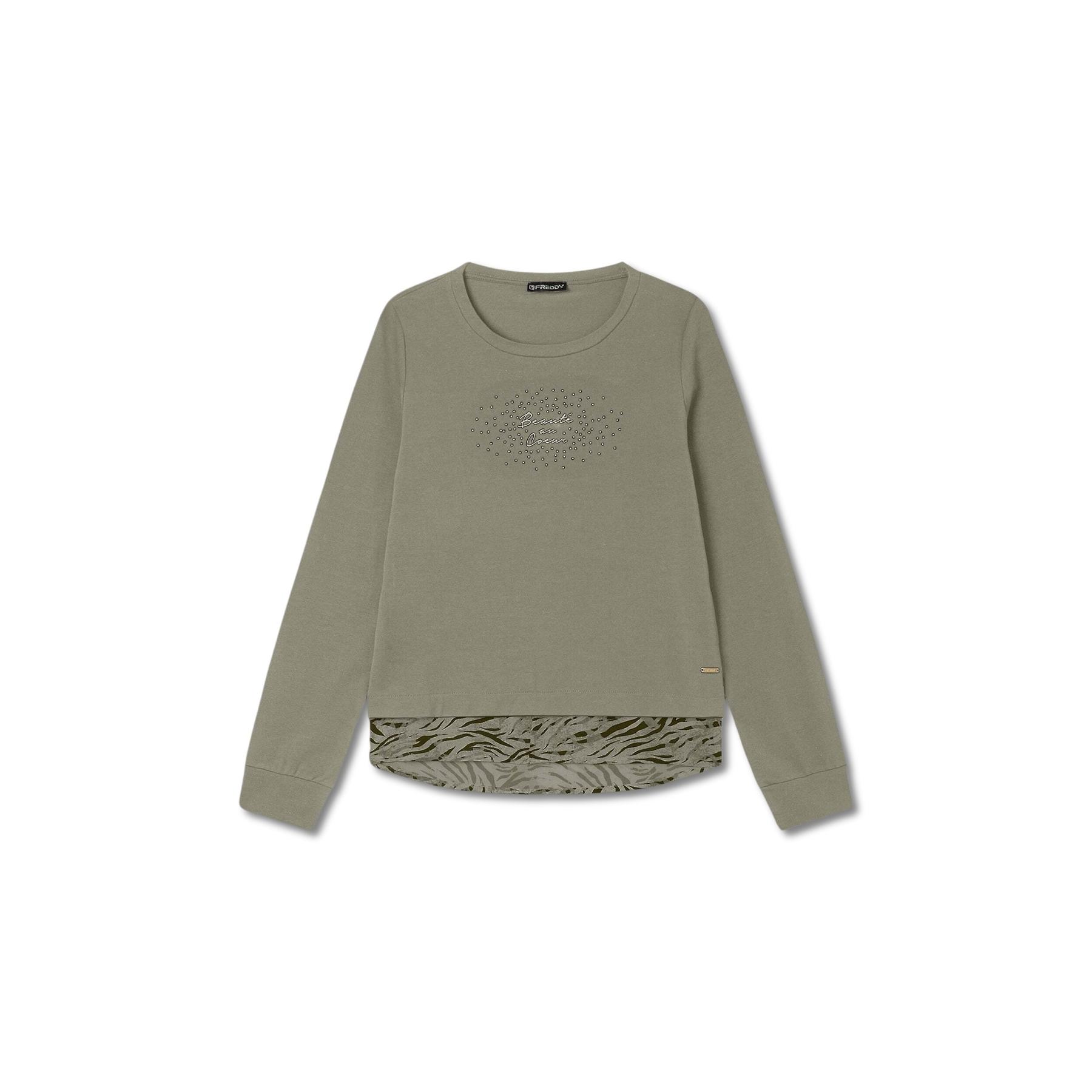 8034170200702 - Damen Sweatshirt mit Bluse Freddy 8034170200702 - Damen Sweatshirt mit Bluse Freddy