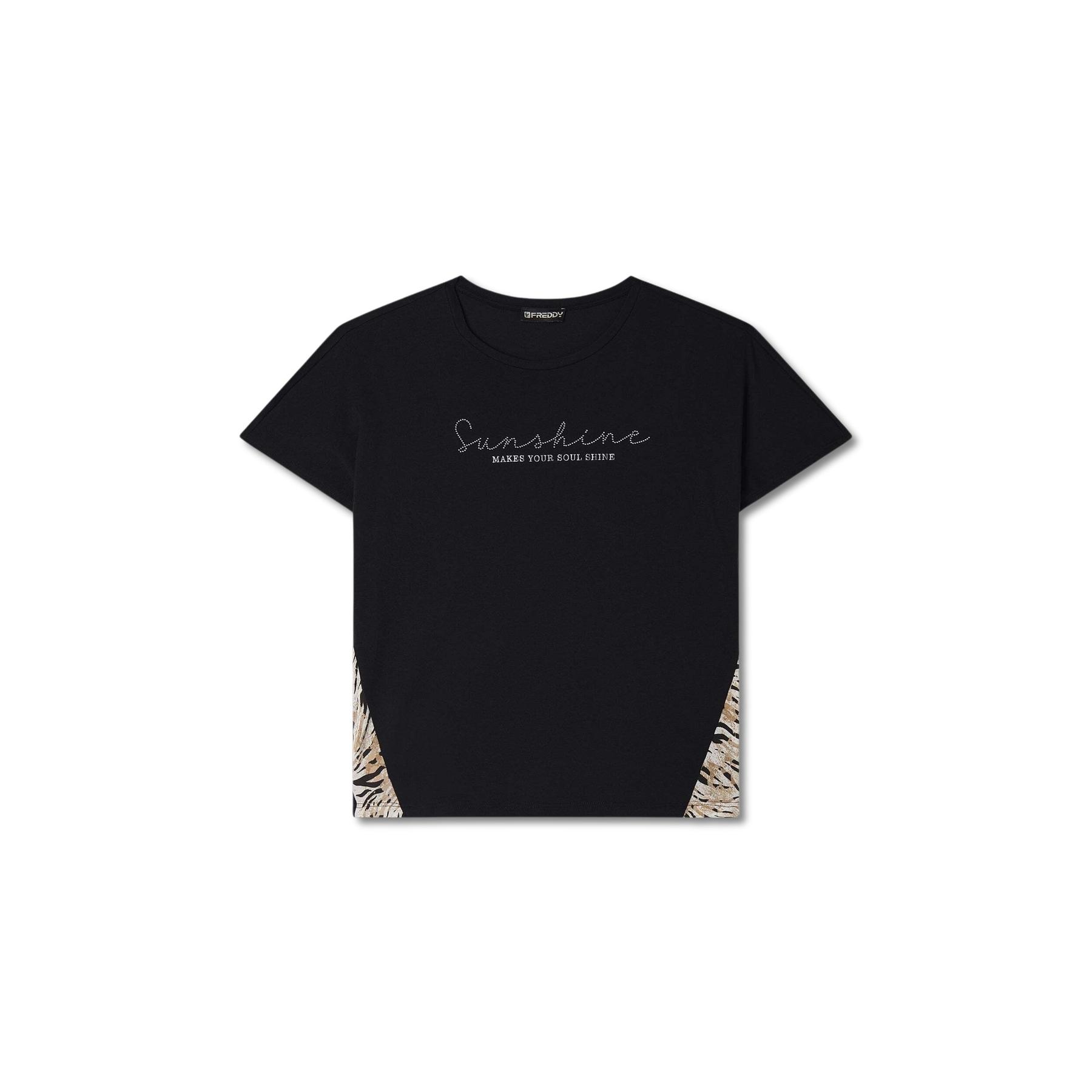 8034170202157 - Damen T-Shirt aus Baumwolljersey Kimono