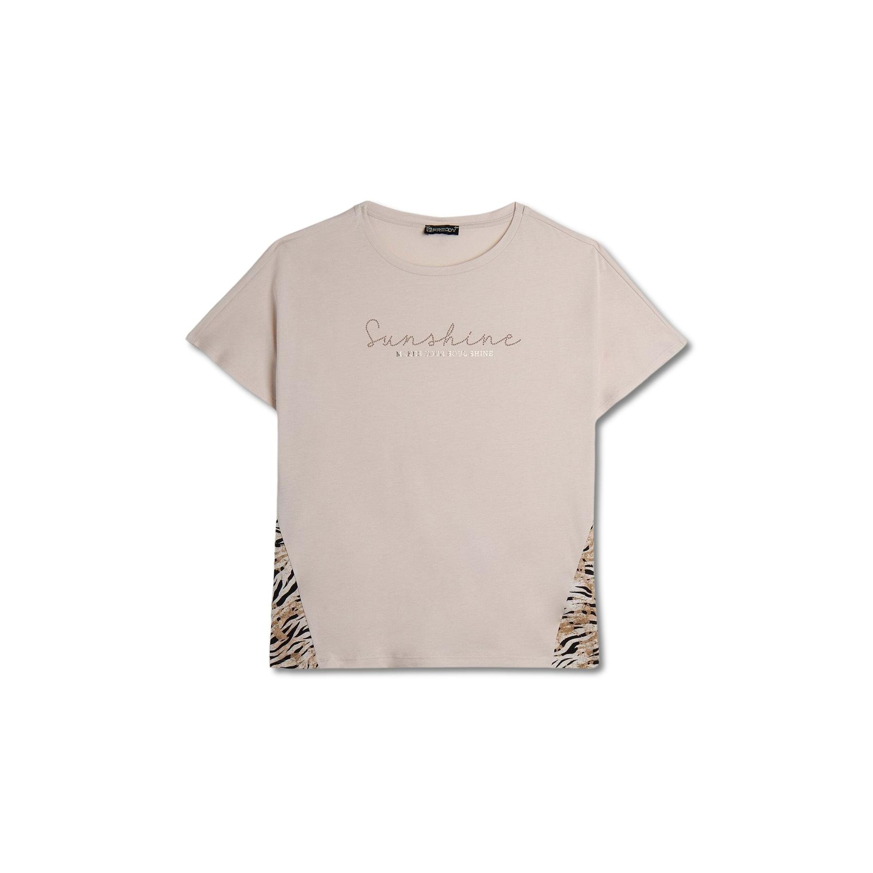 8034170202416 - Damen T-Shirt aus Baumwolljersey Kimono