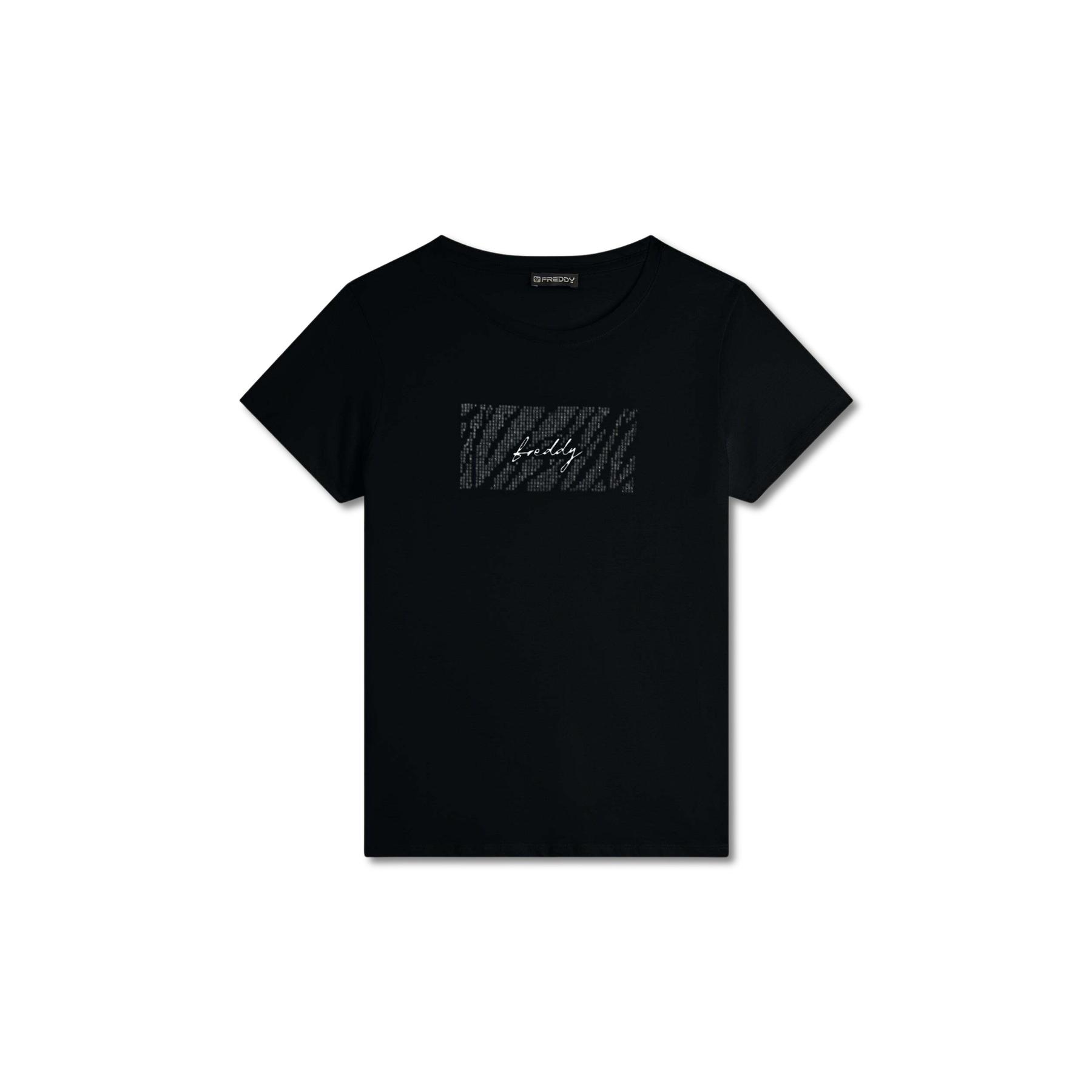 8034170188772 - T-Shirt mit Logo und Nieten für Frauen Supima 8034170188772 - T-Shirt mit Logo und Nieten für Frauen Supima