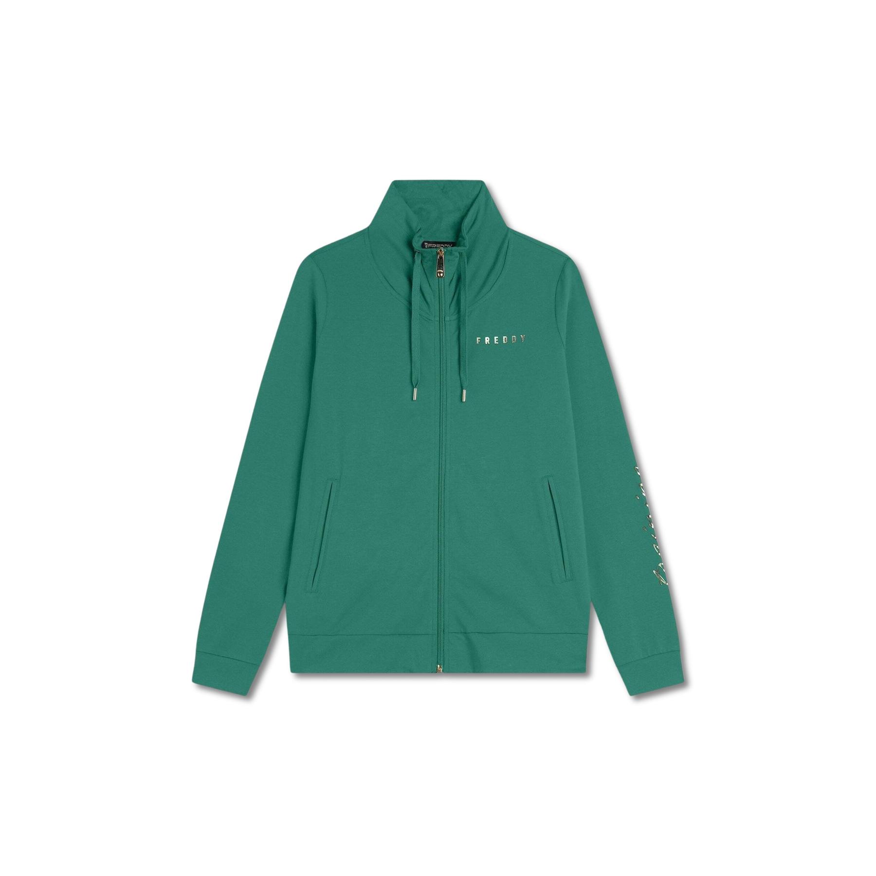 8034170208623 - Damen Sweatshirt mit vollem Reißverschluss und Stehkragen Evolution Pesante