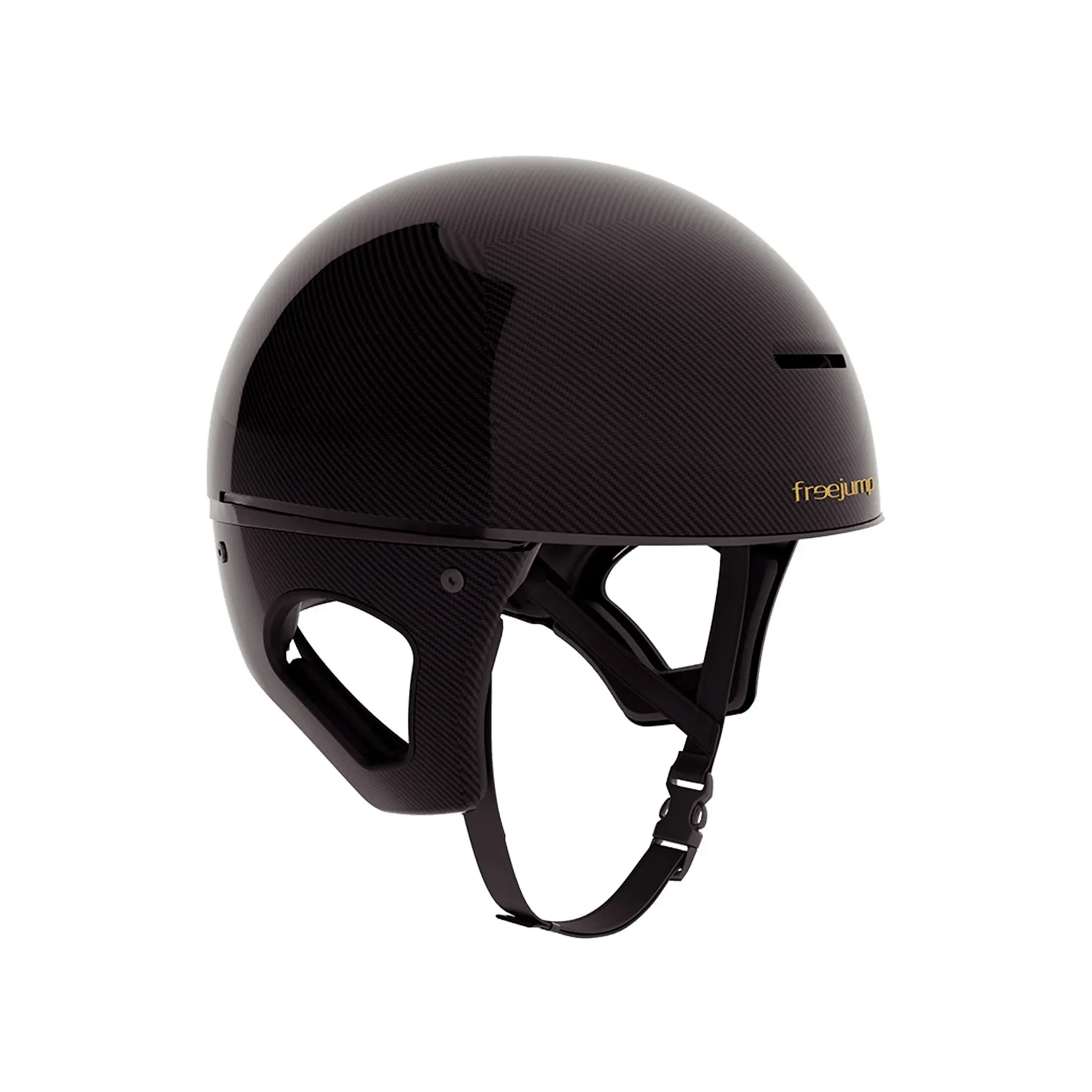Casque d'équitation avec protections temporales FreeJump Carbon Jockey Skull