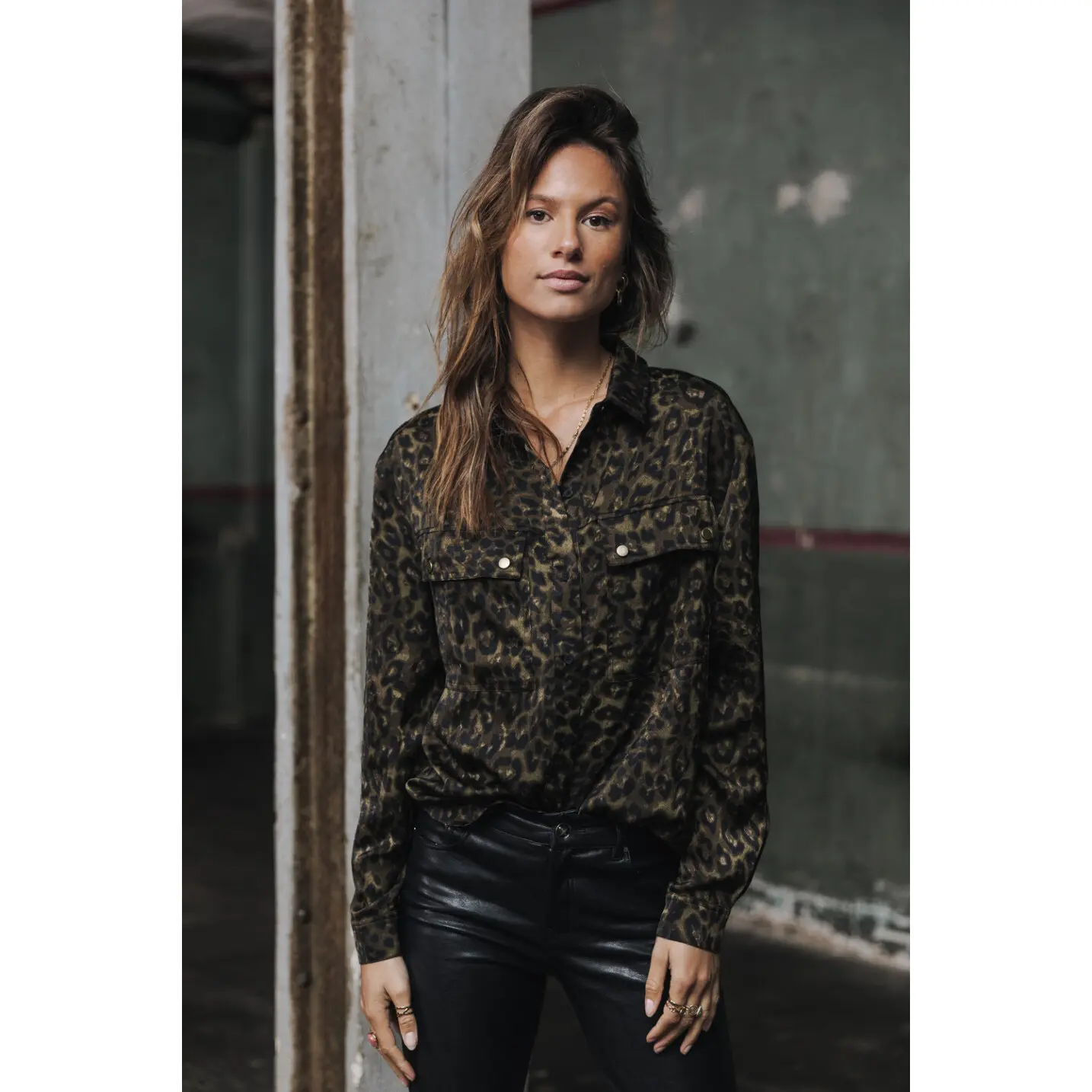 3607571527218 - Damenbluse Corina Leopardo