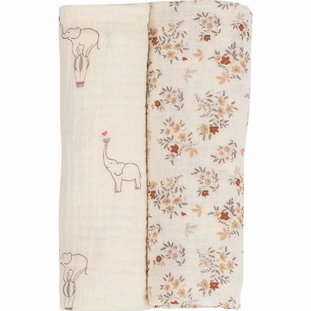 Lange en museline de coton bb FreeON by Bubaba Beige Elephants 19 €