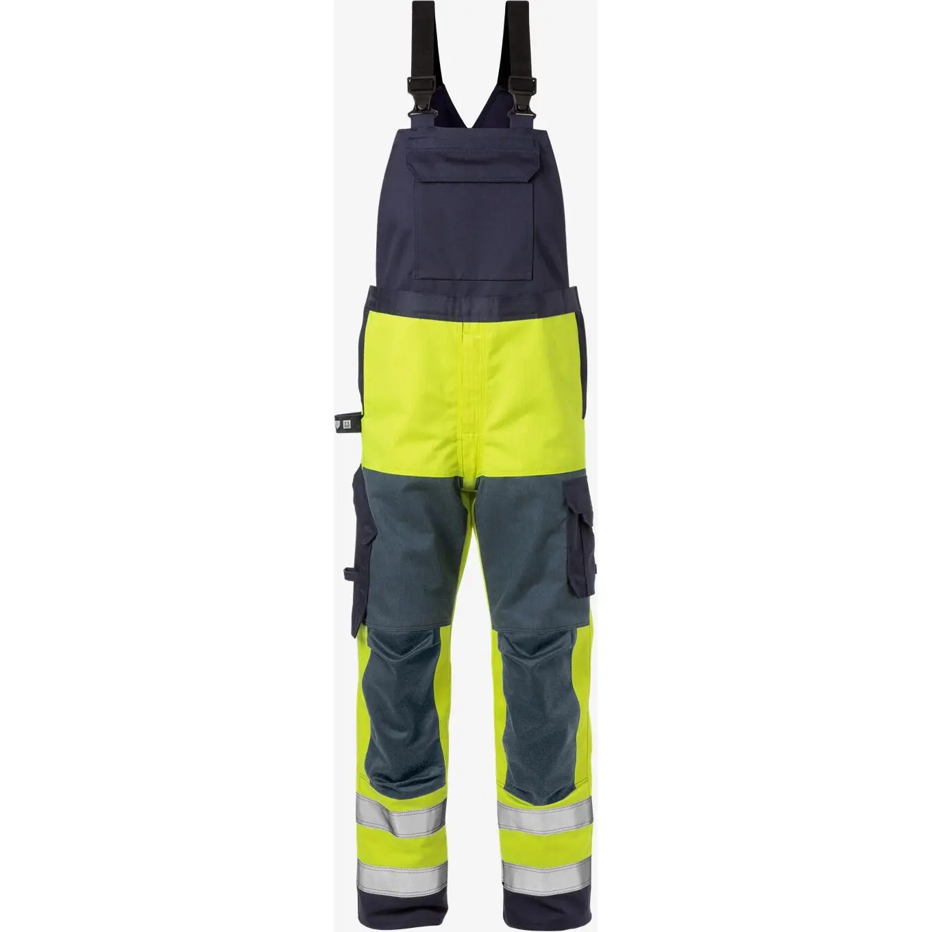 Fristads Flame Hi Vis Amerikaanse Overall Klasse 2 1585 Flam - Hi-Vis geel/marineblauw - C46