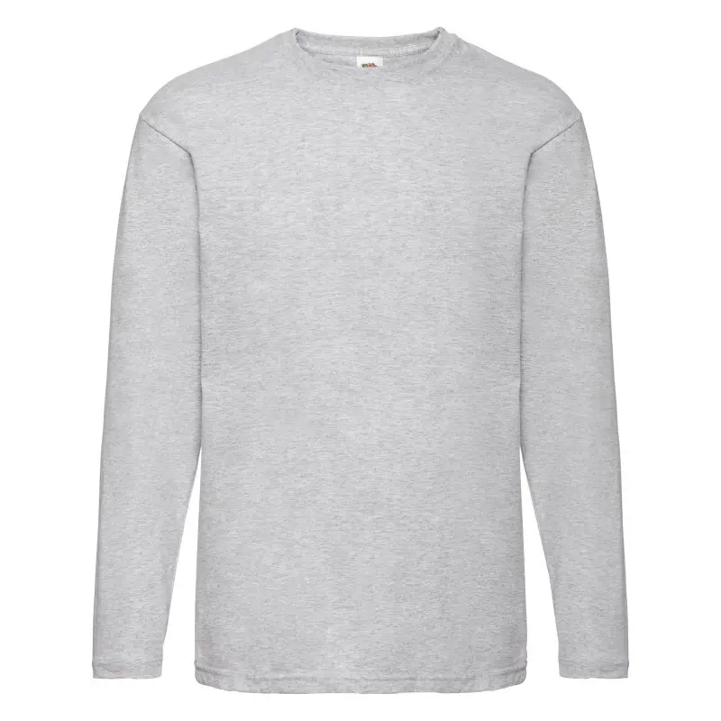 Langarm-T-Shirt Fruit of the Loom Valueweight