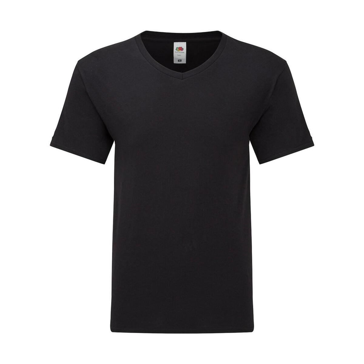 4059106351260 - T-Shirt mit V-Ausschnitt aus Baumwolle Fruit of the Loom Iconic 150