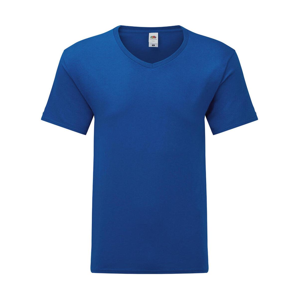 4059106351512 - T-Shirt mit V-Ausschnitt aus Baumwolle Fruit of the Loom Iconic 150