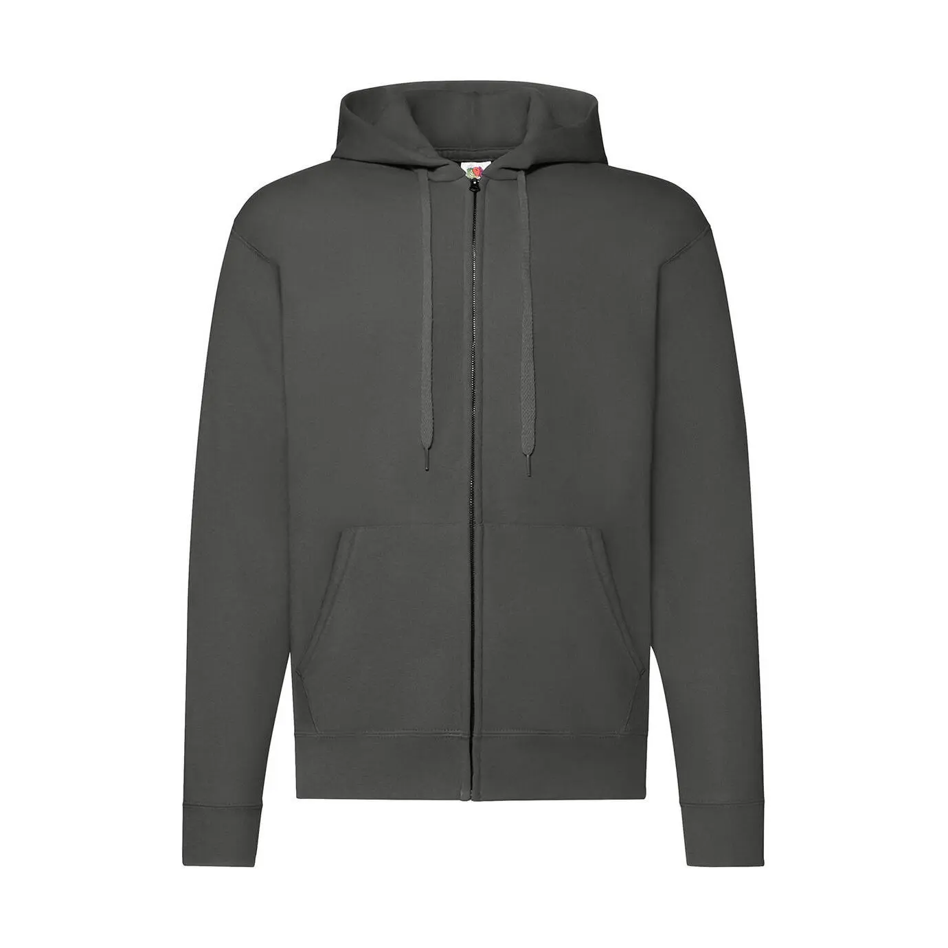 Fruit Of The Loom Men's Gris Zip-Up Hooded Jacket Classic