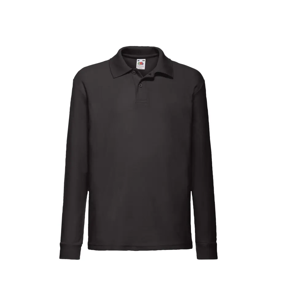 Image of Langarm Polo-Shirt Kind Fruit of the Loom 65/35