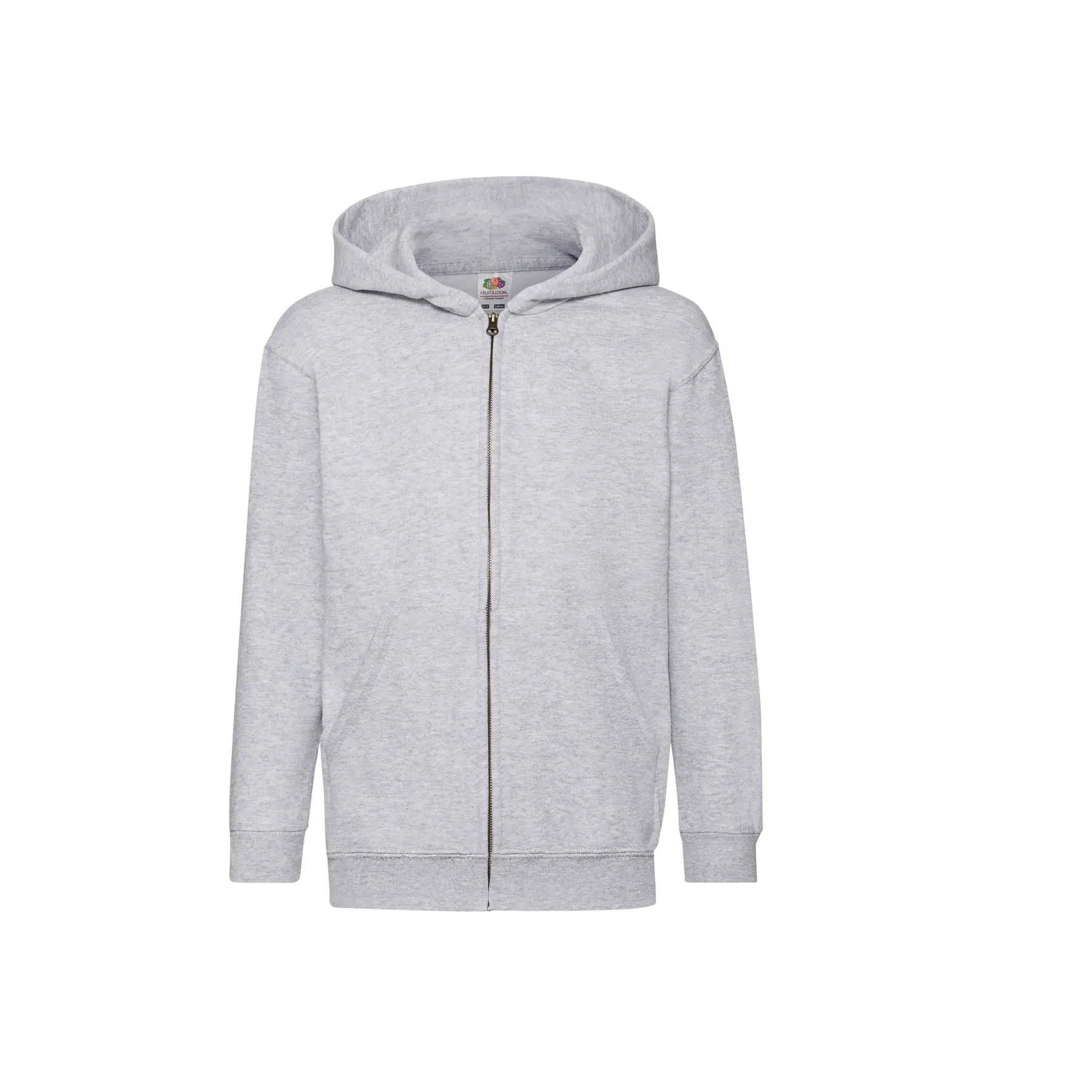 Kinder Kapuzenpullover mit Reißverschluss Fruit of the Loom Classic