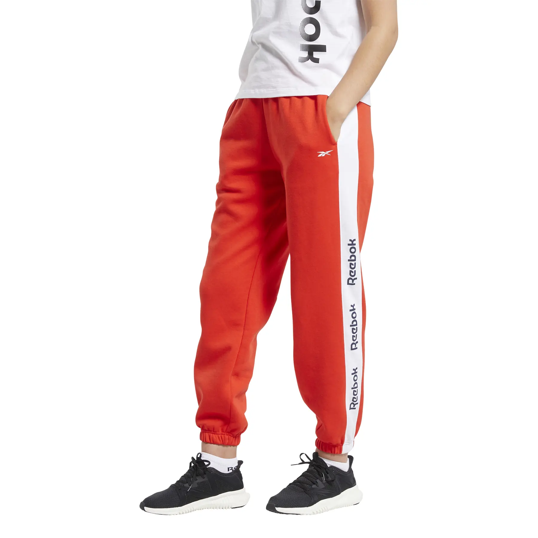Pantalon femme reebok training essentials logo