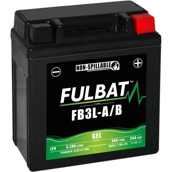 Motorradbatterie Fulbat FB3L-A/B Gel