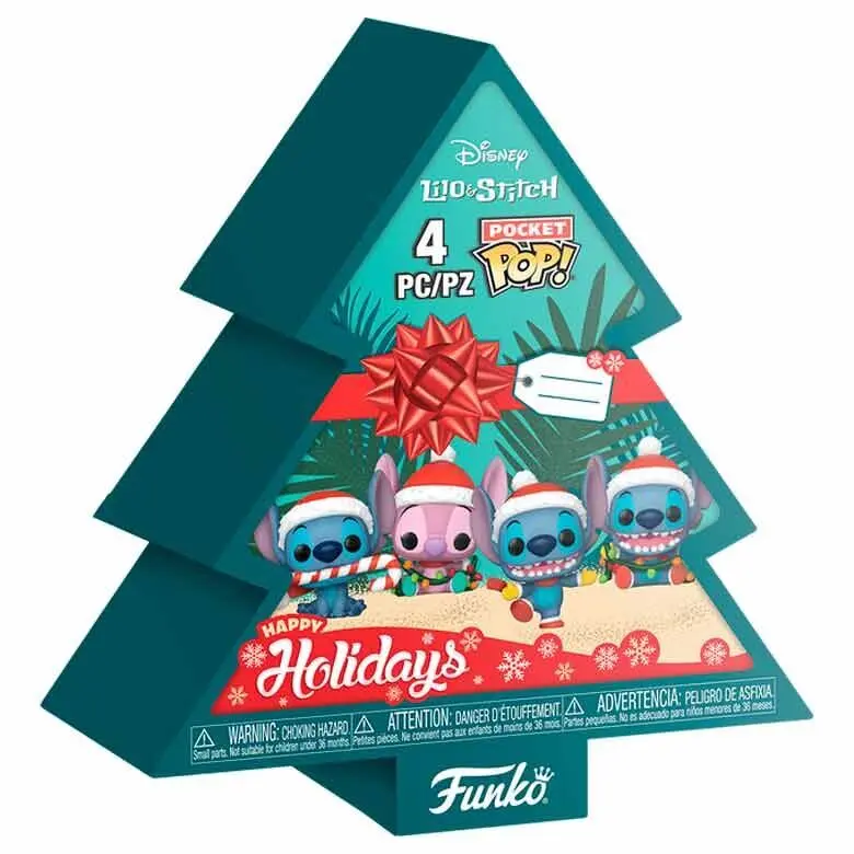 Figurine Funko Disney Stitch Tree Holiday (x4)