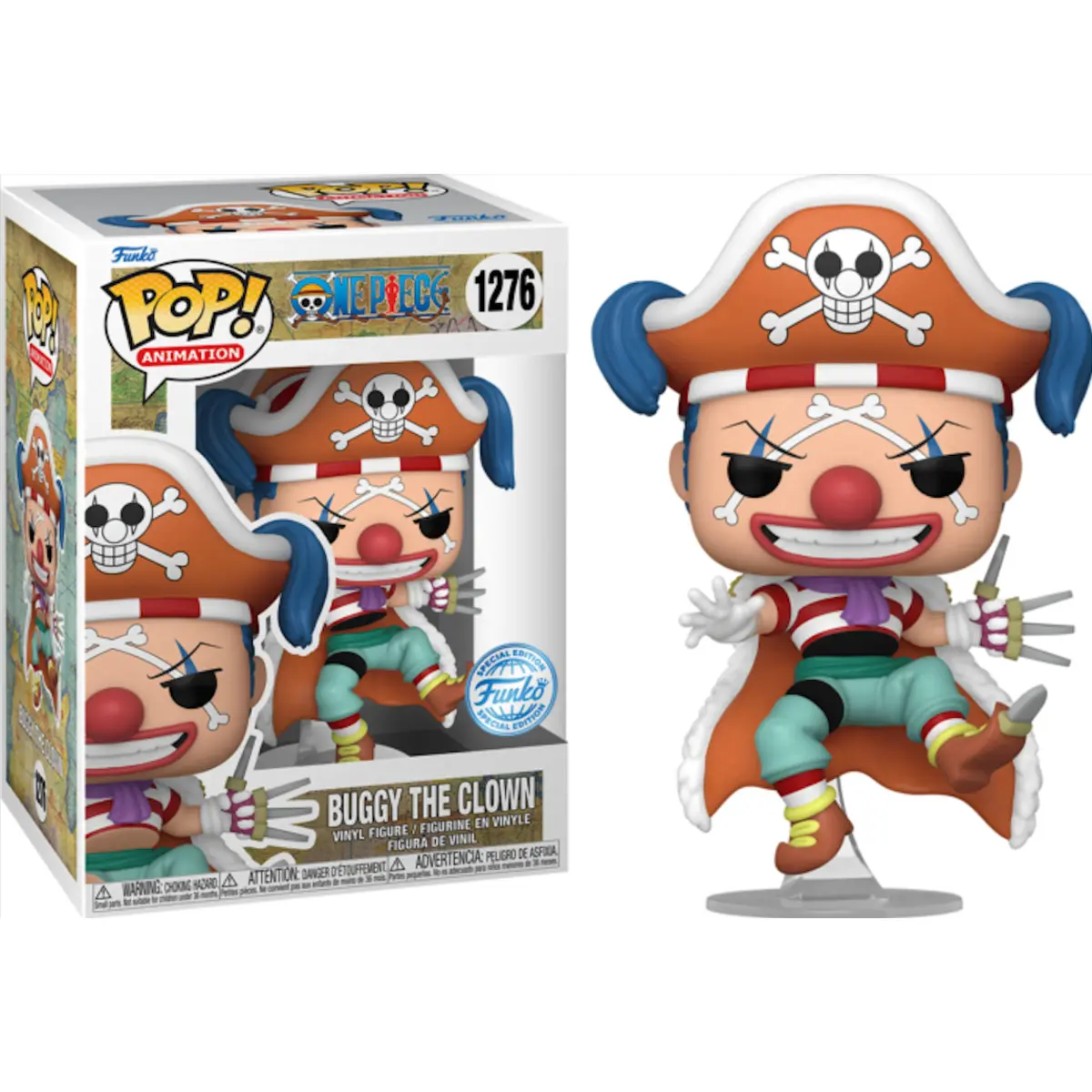 0889698664288 - - POP Vinyl Excl OnePiece Buggy the Clown - Figur