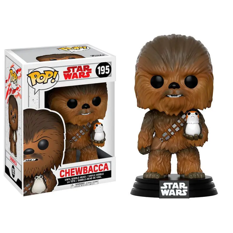 0889698147484 - Figurine Pop Star Wars Chewbacca with Porg