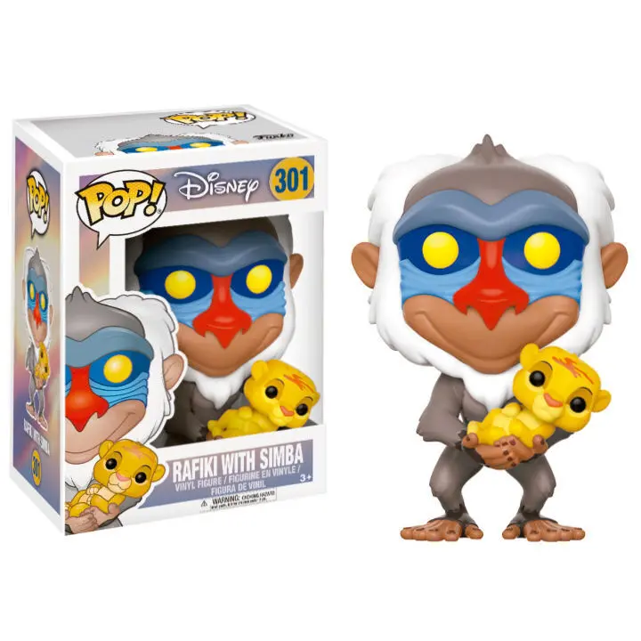 0889698200950 - Rafiki mit Simba Vinyl Figure 301 Funko Pop! multicolor