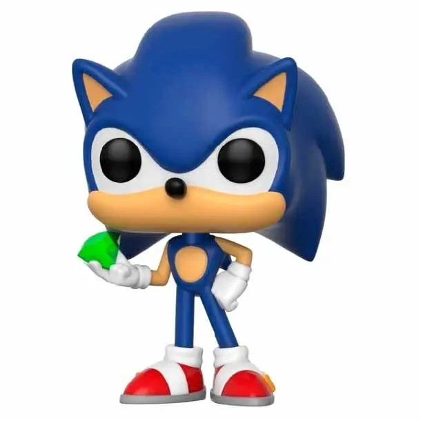 0889698201476 - Funko Pop - Sonic The Hedgehog - Sonic mit Smaragd 9cm