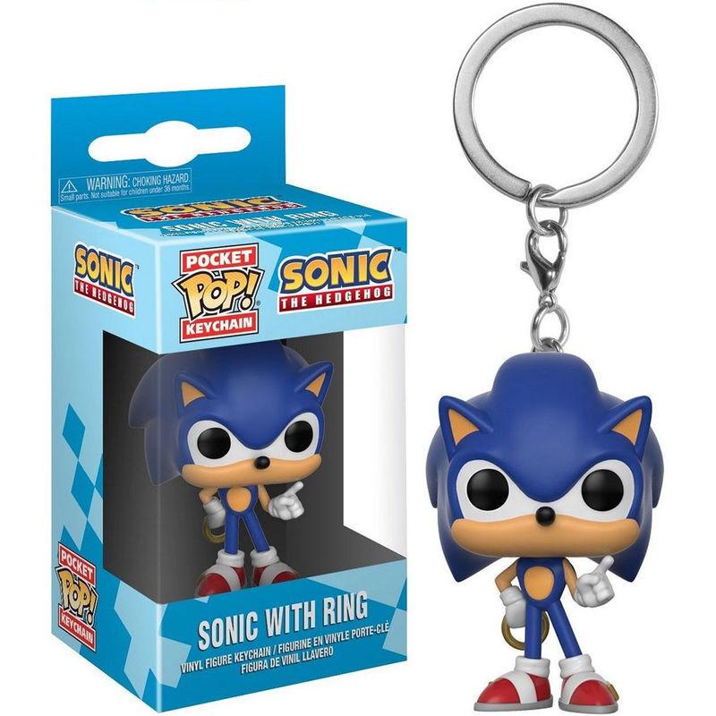 0889698202893 - Schlüsselanhänger Pocket Pop Sonic With Ring