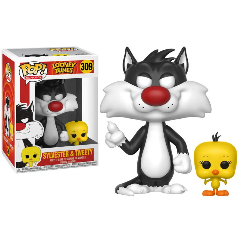0889698219754 - Figurine POP Looney Tunes Sylvester & Tweety