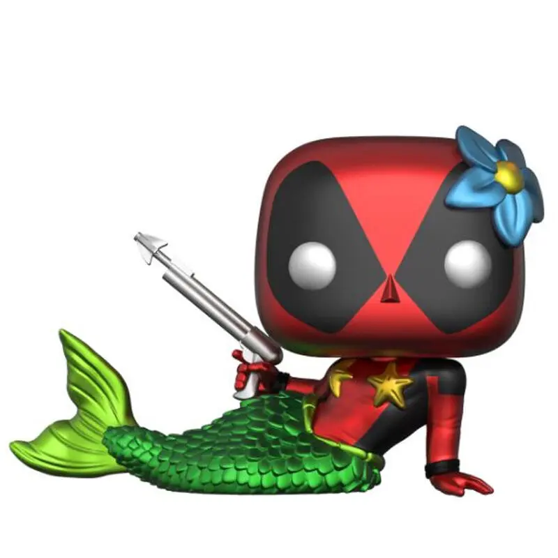0889698340342 - Figurine POP & T-shirt Marvel Deadpool Mermaid Exclusive