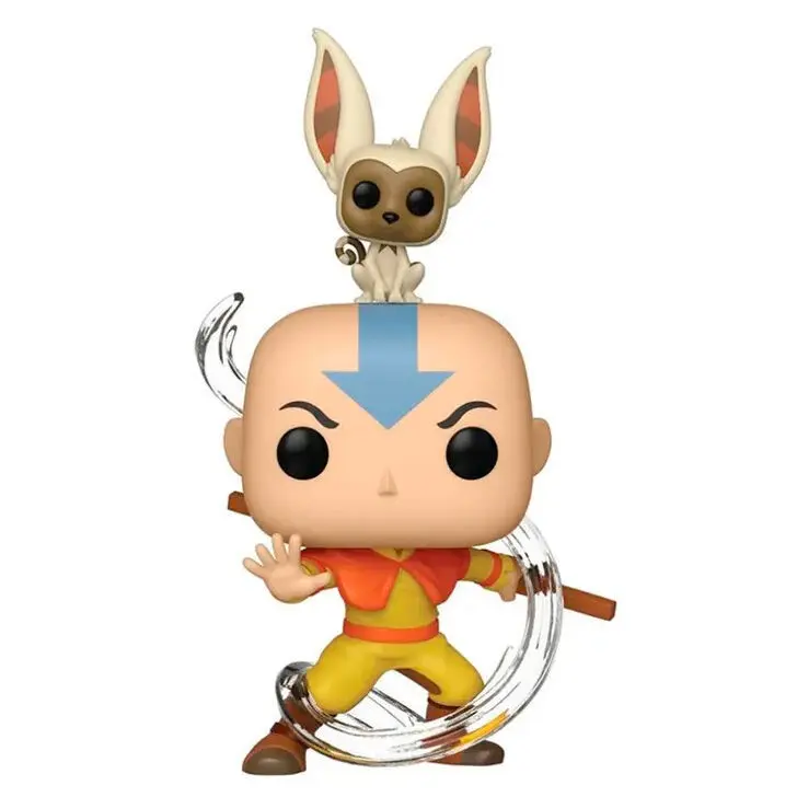 0889698364638 - Figurine Pop Avatar the Last Airbender Aang with Momo