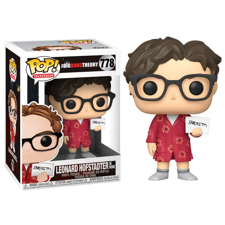 0889698385862 - Leonard Hofstadter in Robe Vinyl Figure 778 Funko Pop! multicolor