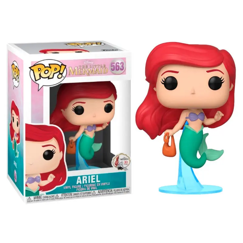 0889698401029 - Figurine Pop Disney Little Mermaid Ariel with bag