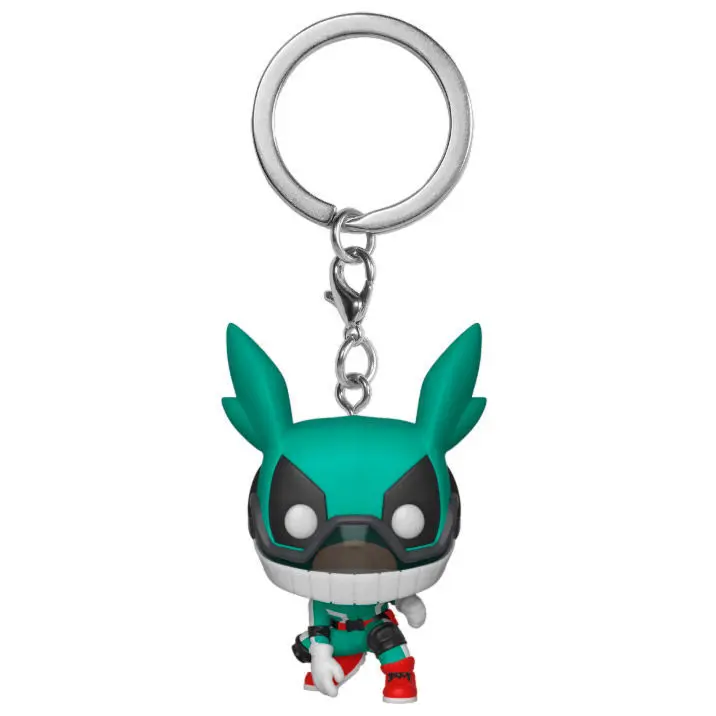 0889698434508 - - Pop! Keychain Animation My Hero Academia - Deku with Helmet - Schlüsselanhänger