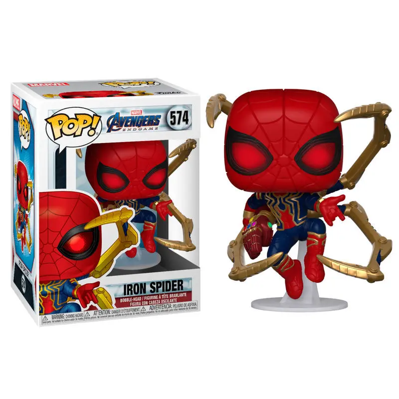 0889698451383 - Figurine POP Marvel Avengers Endgame Iron Spider with Nano Gauntlet