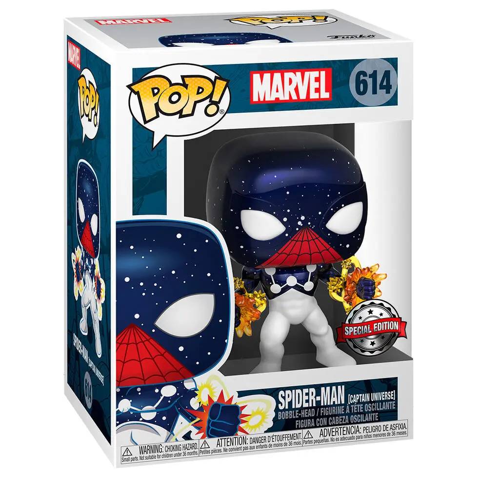 0889698470643 - Figurine POP Marvel Spider-Man Captain Universe Exclusivo