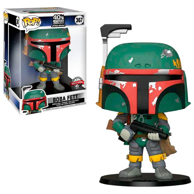 0889698492393 - 40th Anniversary - Boba Fett (Super Sized POP!) Vinyl Figur 367 Funko Pop! multicolor