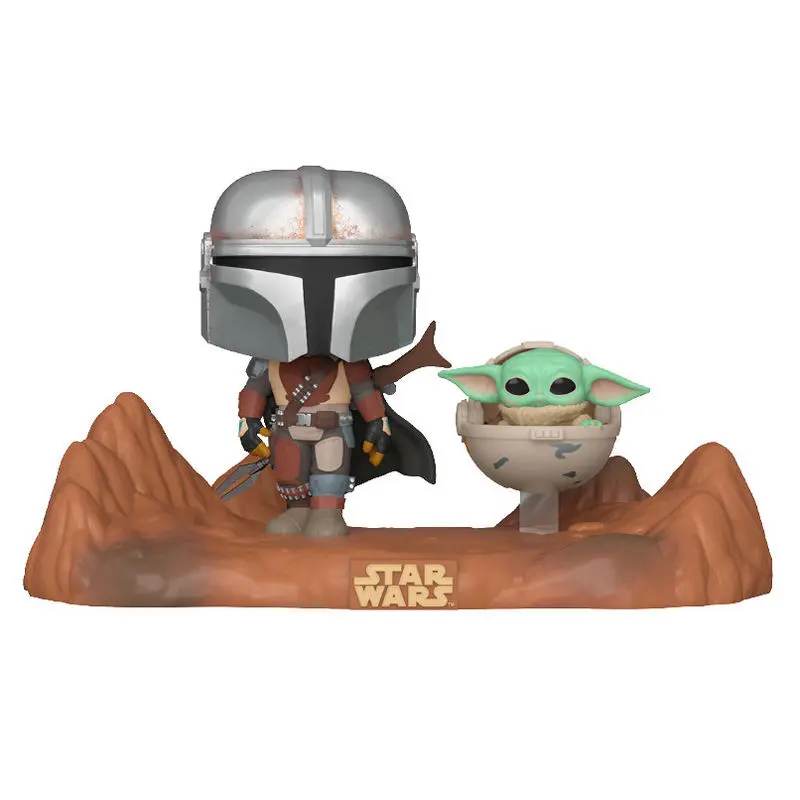 0889698499309 - The Mandalorian - The Mandalorian with The Child (Movie Moments) Vinyl Figur 390 Funko Movie Moments multicolor
