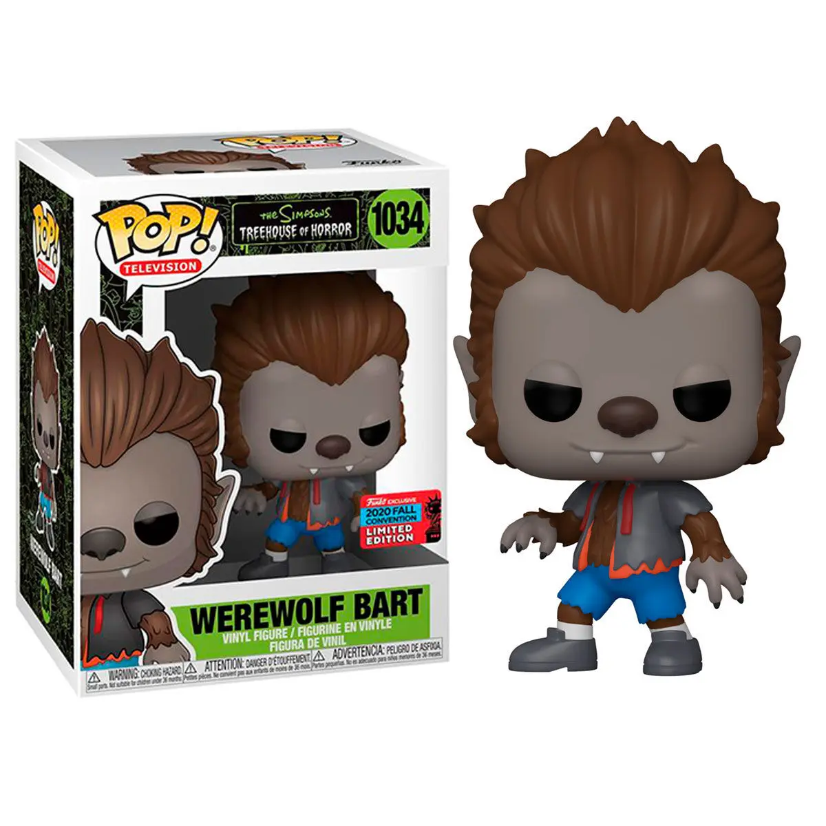 0889698501446 - Figurine Pop The Simpsons Werewolf Bart Exclusive