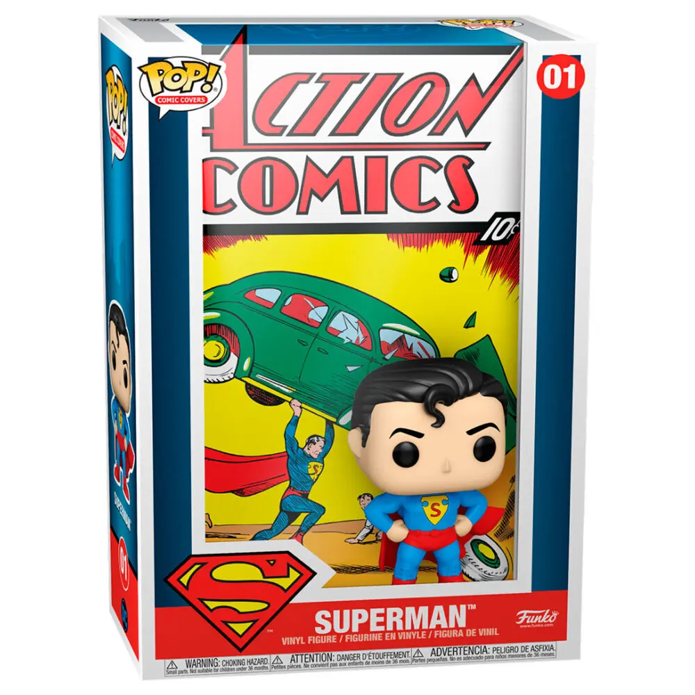 0889698504683 - - DC COMICS POP! COMIC COVERS ACTION COMICS NO 1 SUPERMAN - Figur