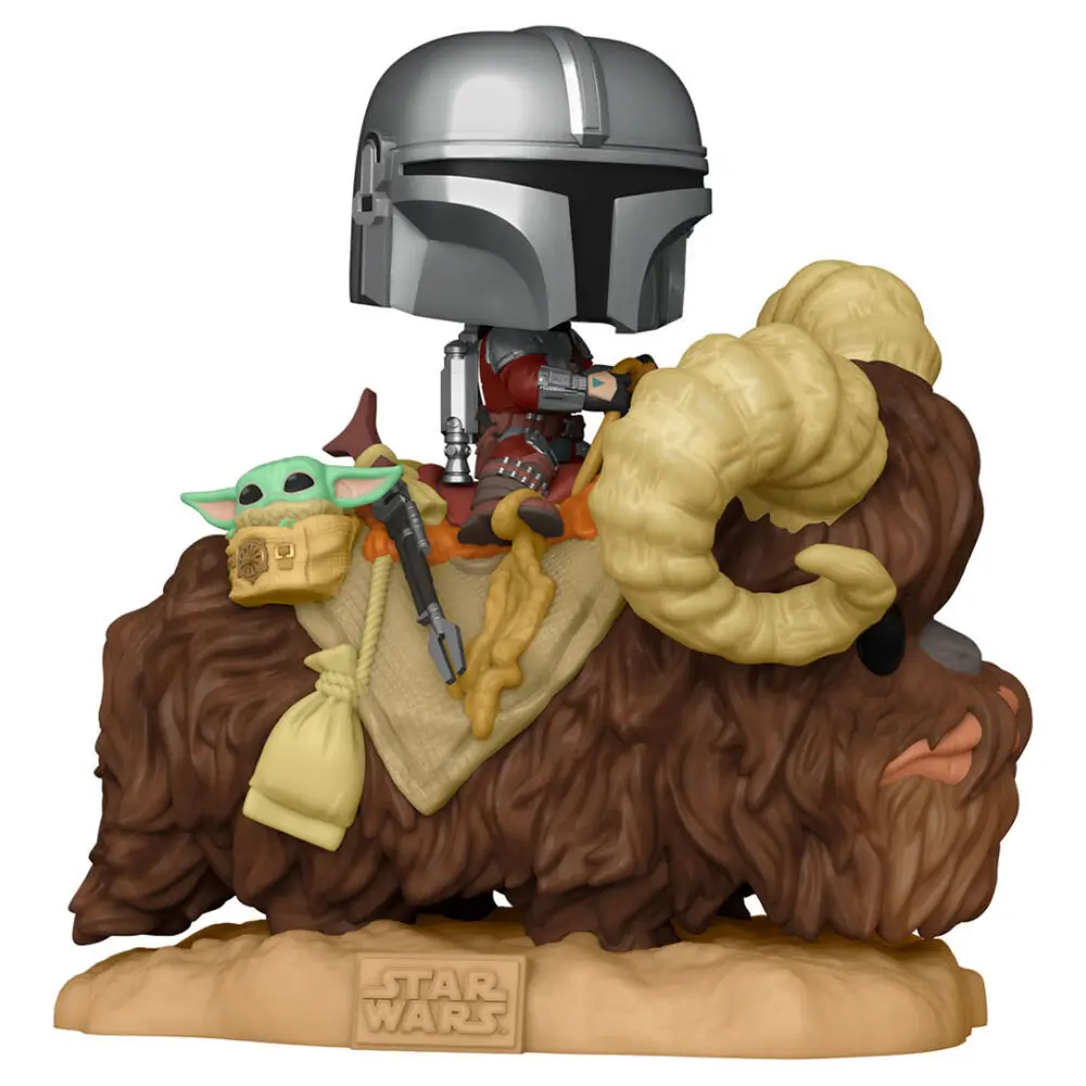 0889698523738 - - THE MANDALORIAN & THE CHILD ON BANTHA - STAR WARS THE MANDALORIAN - Figur