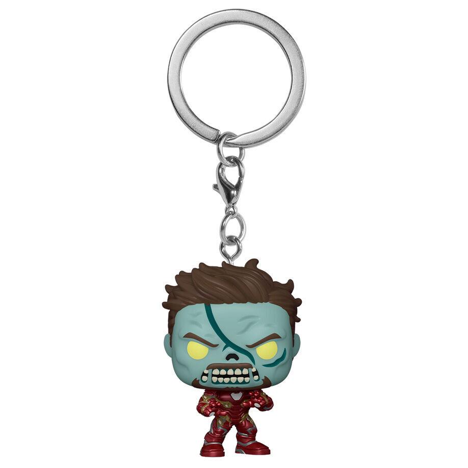 0889698574006 - Schlüsselanhänger Pocket Pop Marvel What If Zombie Iron Man