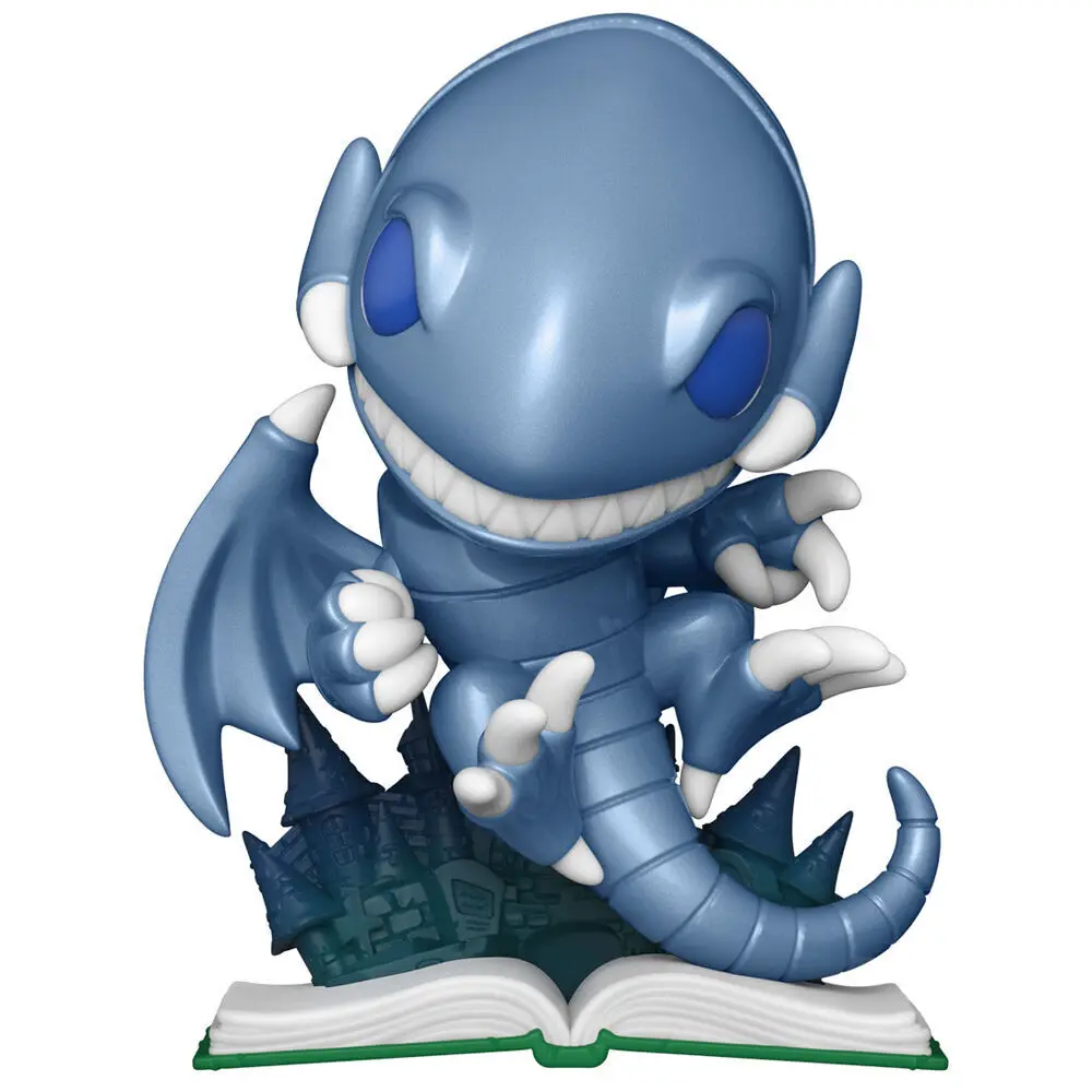 0889698576482 - Blue-Eyes Toon Dragon Vinyl Figur 1062 (MT - metallic) Funko Pop! multicolor