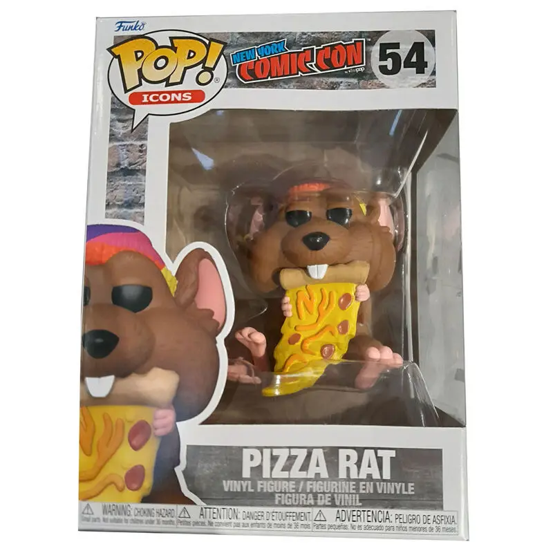 0889698586177 - Figurine POP New York Comiccon Pizza Rat