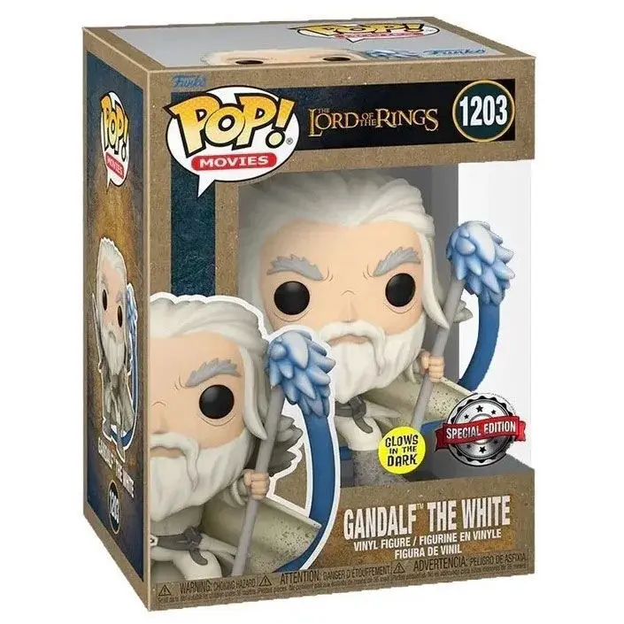 0889698623391 - Der Herr der Ringe Gandalf the White (GITD) Vinyl Figur 1203 Funko Pop! multicolor