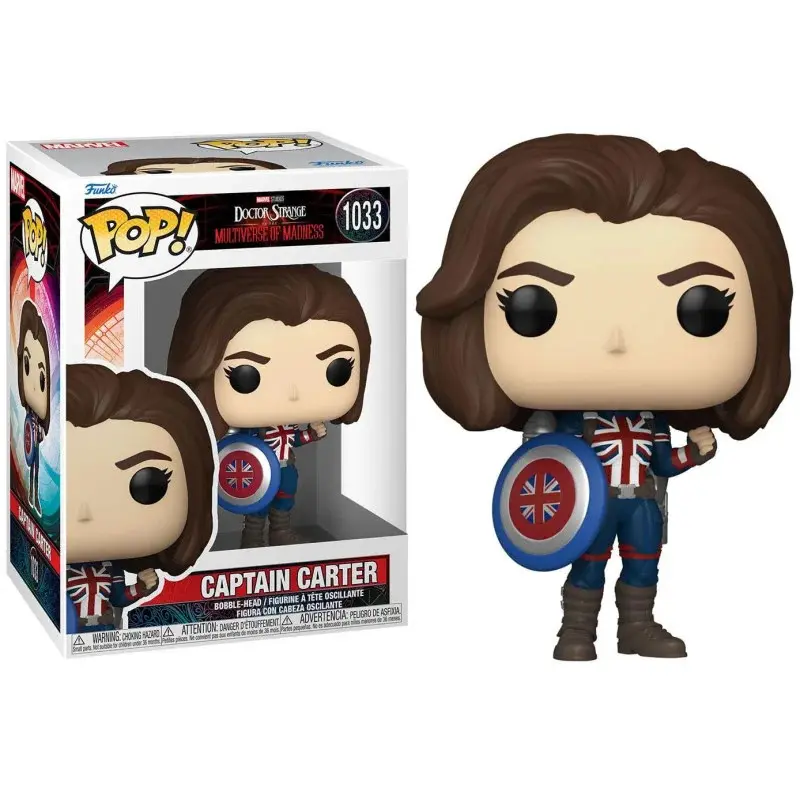 0889698624084 - In the Multiverse of Madness -  Captain Carter Vinyl Figur 1033 Funko Pop! multicolor