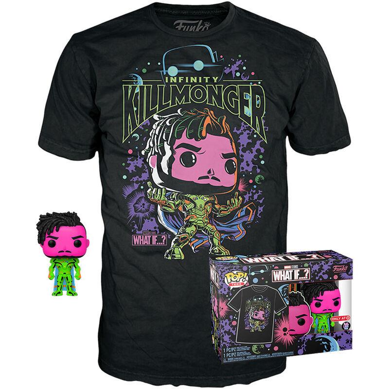 0889698633192 - Infinity Killmonger (Black Light) - T-Shirt plus Funko - POP! & Tee Funko Pop! multicolor