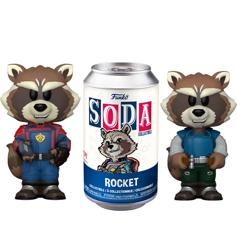 0889698688222 - Figurine Vinyl Soda Marvel Guardians of The Galaxy Rocket + Chase
