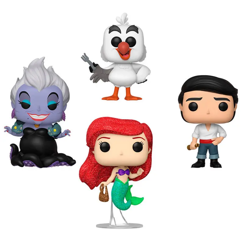 0889698691109 - Figurine Pop Disney Little Mermaid Exclusive (x4)