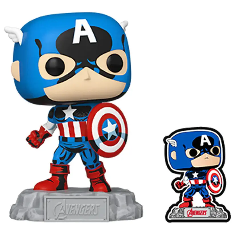 0889698701280 - Figurine POP Marvel Los Vengadores Avengers Captain America Exclusive